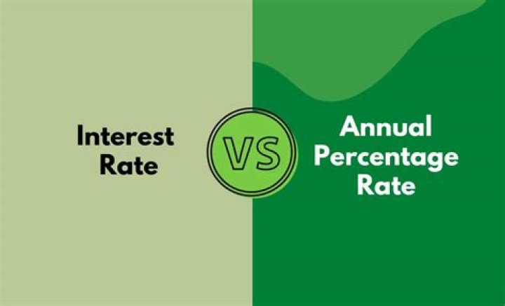 What is difference between interest rate and annual percentage rate?
