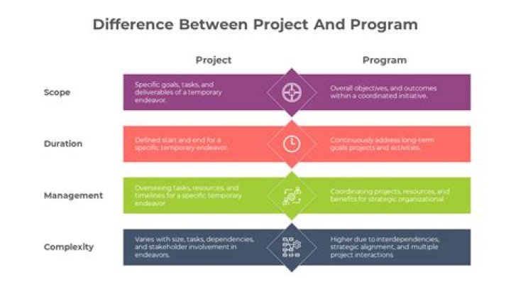 What is difference between program and project?