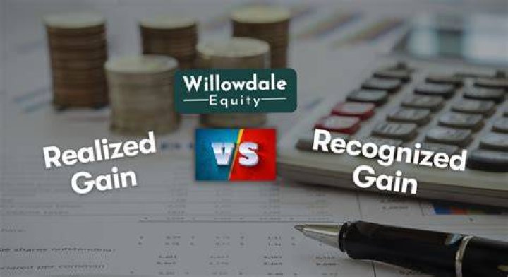 What is difference between realized and recognized gain?