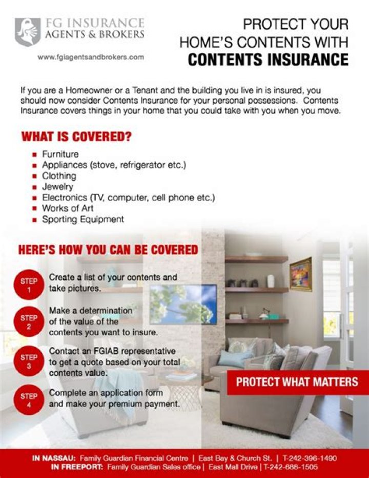 What is included in contents for home insurance?