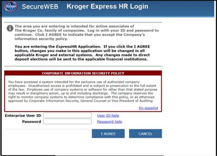 What is Kroger employee ID?