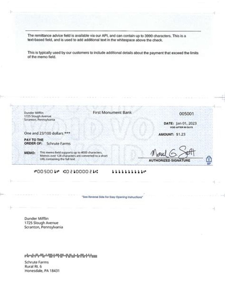 What is mailed check payment method?