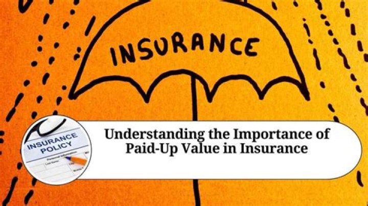 What is paid up value of insurance?