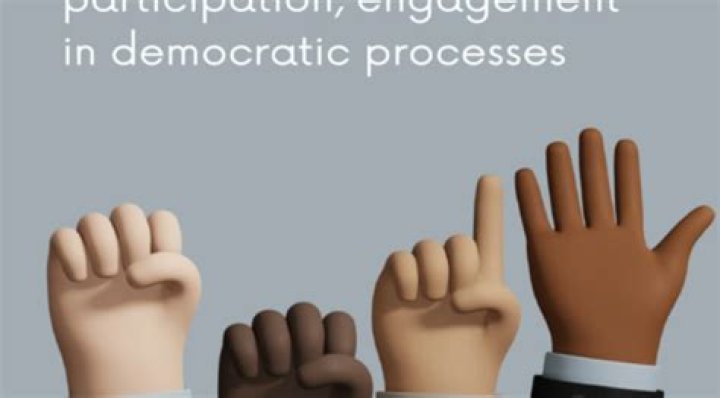 What is participating in the political process?