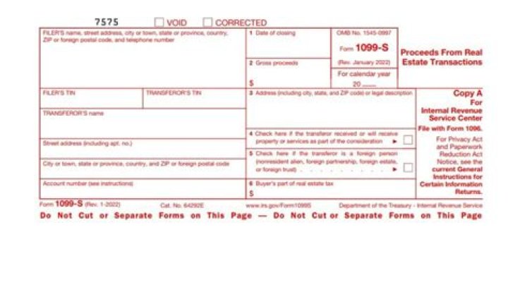 What is reported on 1099-s?