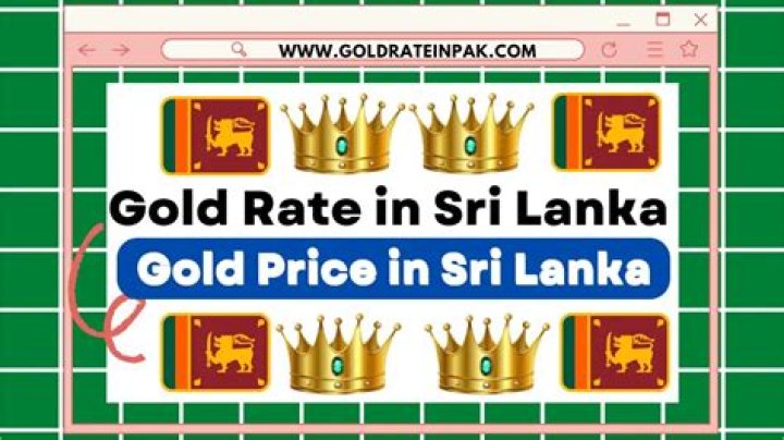 What is the 22 carat gold price in Sri Lanka?