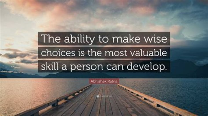What is the ability to make choices?