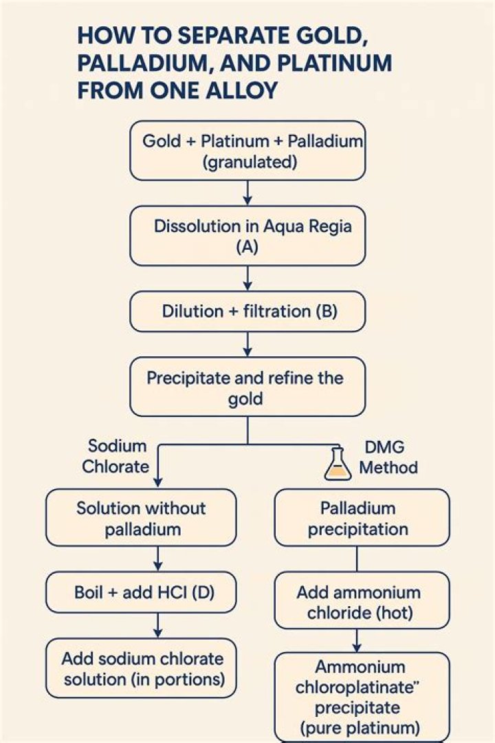 What is the best way to separate gold from other metals?