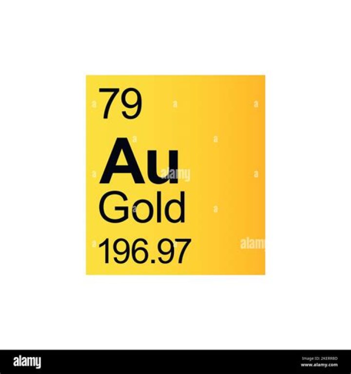 What is the chemical name of gold?