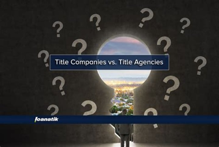 What is the difference between a title company and a mortgage company?