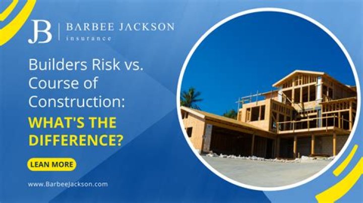 What is the difference between builders risk insurance and course of construction insurance?