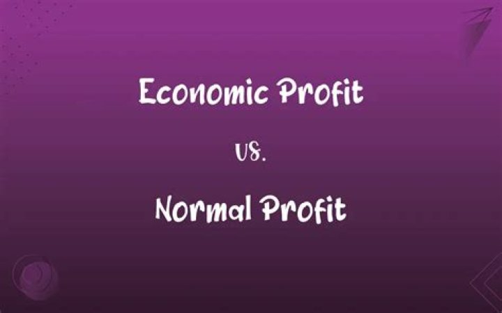 What is the difference between normal profit and economic profit quizlet?