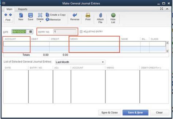 What is the effect of creating an adjusting journal entry in QuickBooks online?