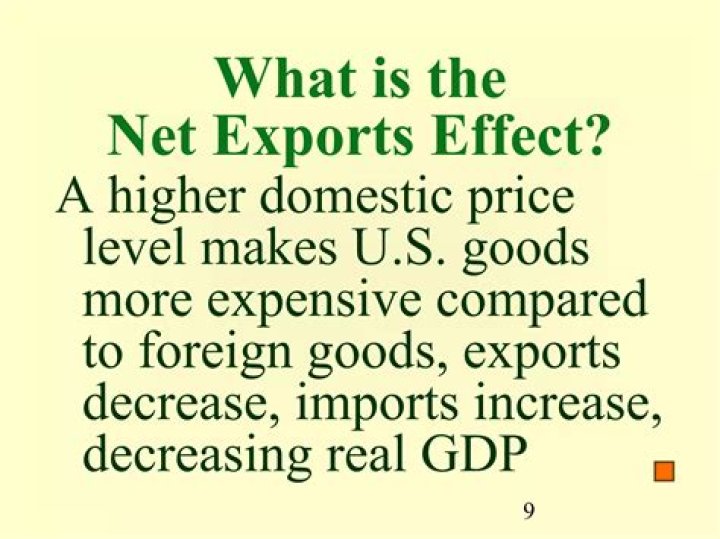 What is the exports effect?