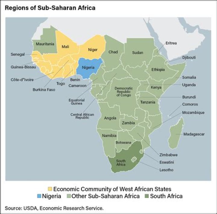 What is the main export of Sub-Saharan Africa?