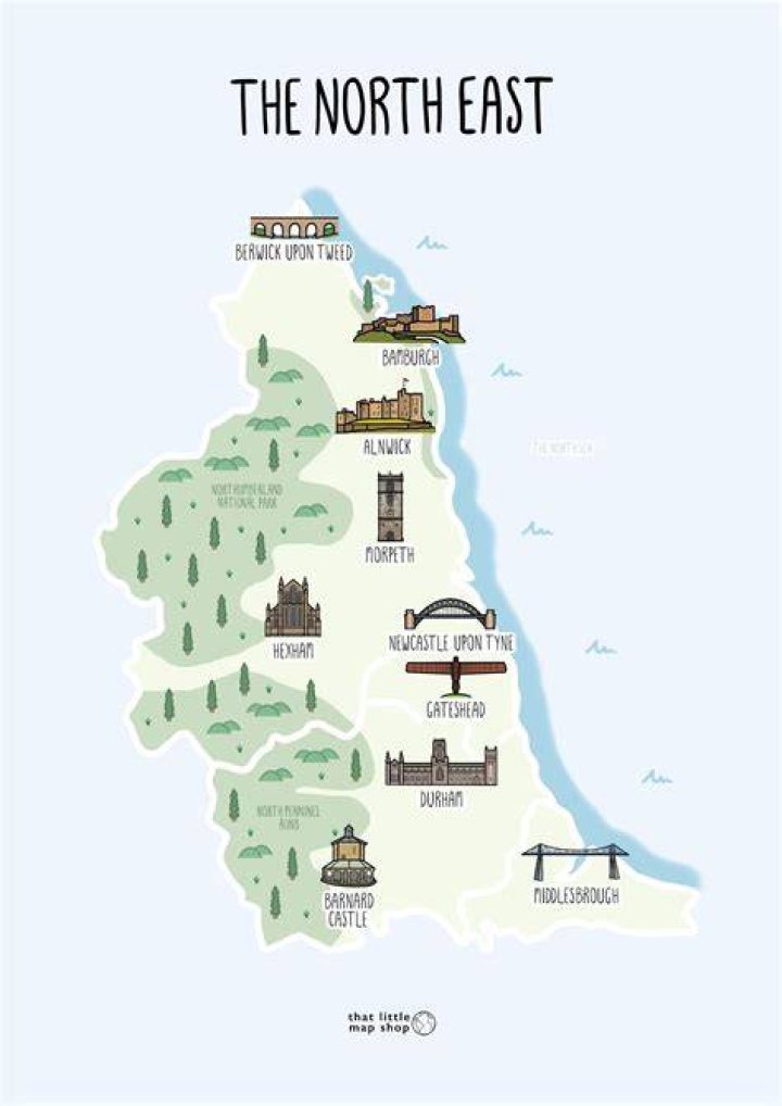 What is the main industry in the Northeast of England?