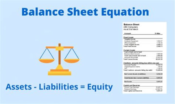 What is the meaning of balance sheet equation?