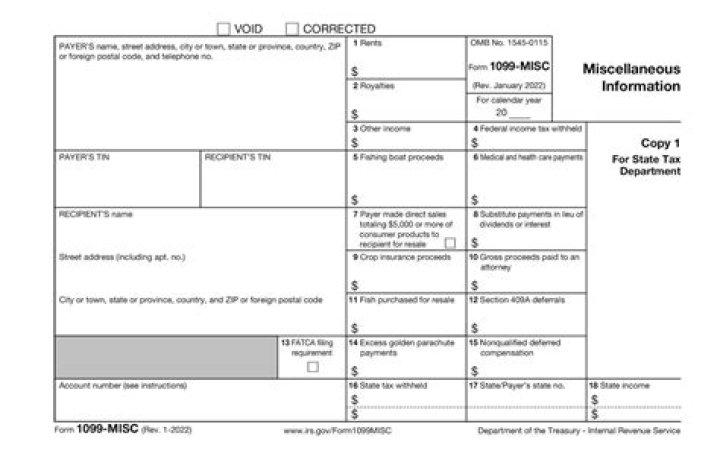 What is the minimum amount of income that requires a 1099 to be filed?
