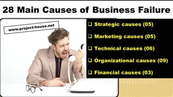 What is the most dominant cause of business failure?