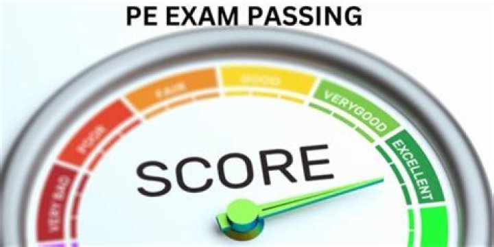 What is the passing score for property and casualty exam?