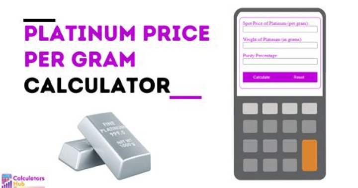 What is the price for platinum per gram?