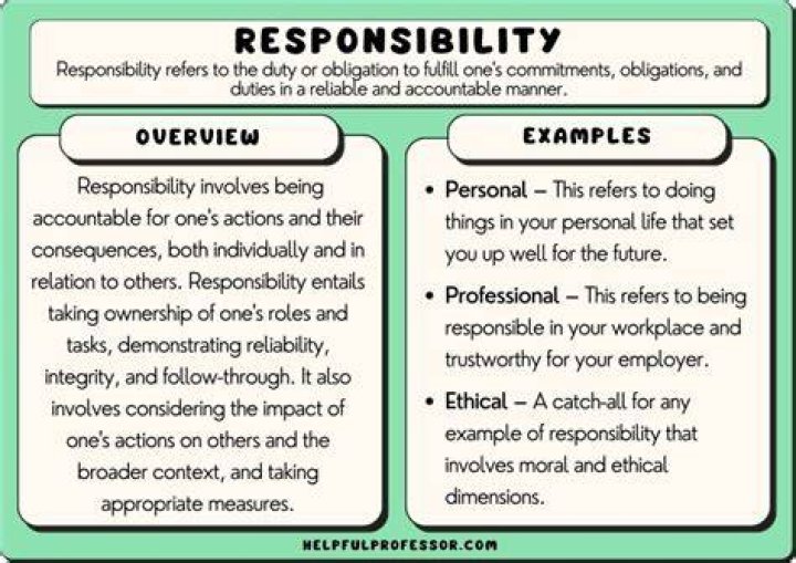 What is the responsibility of a minister?