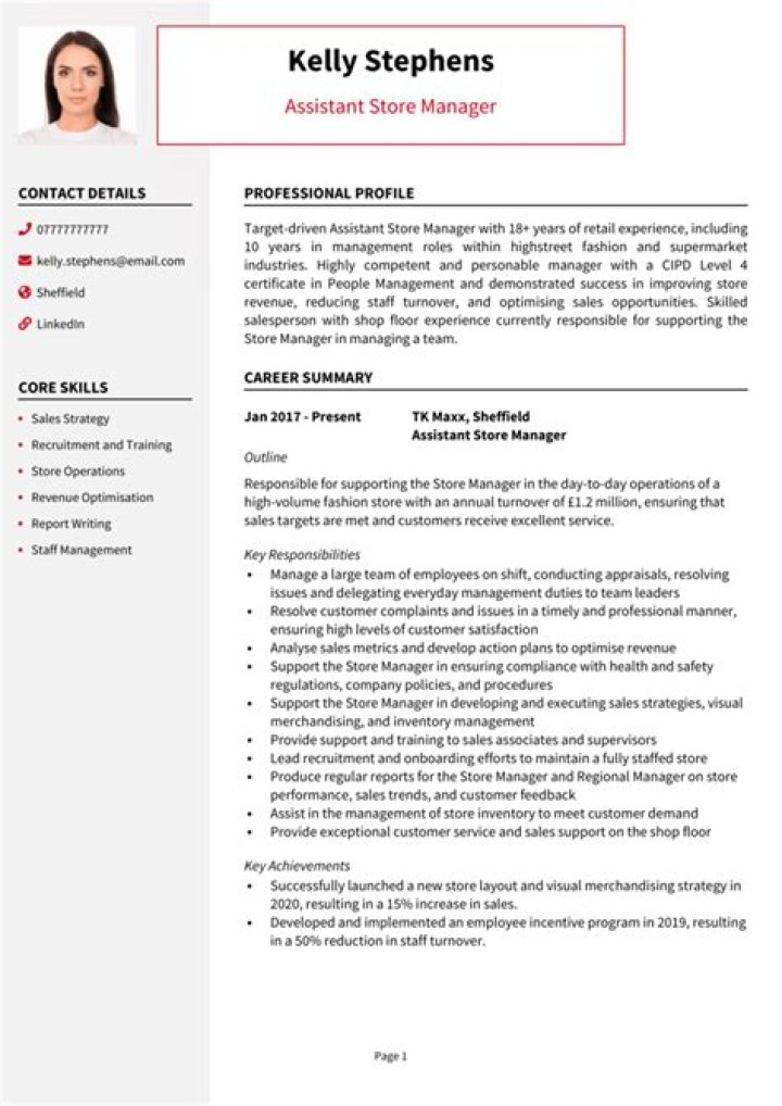 What is the role of a store assistant?