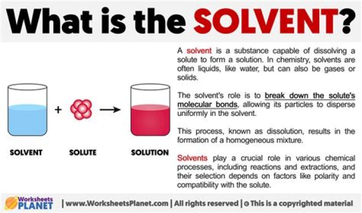 What is the solvent in silver?