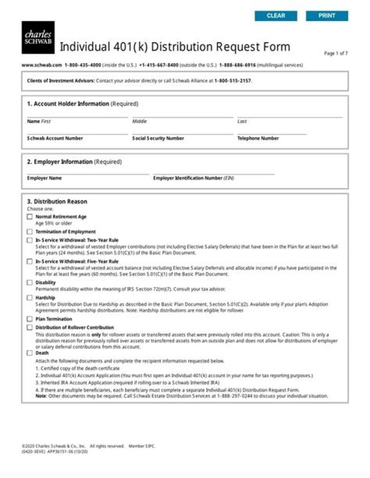 What is the tax form for a 401k distribution?