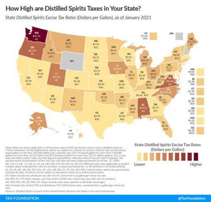 What is the tax on alcohol in Alabama?