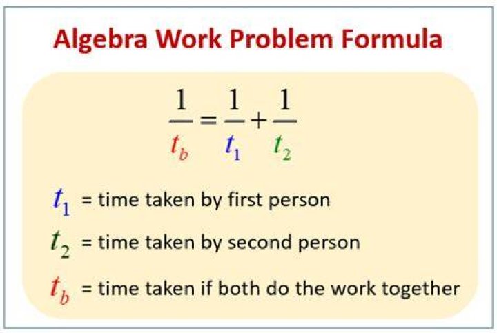 What is the work problem formula?