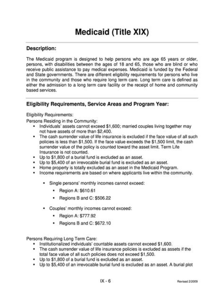 What is Title XIX Medicaid program?