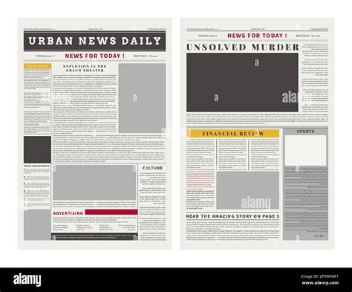 What is usually in a newspaper?