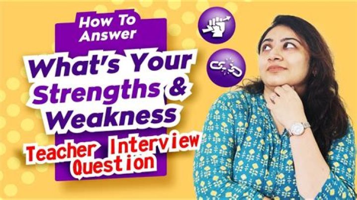 What is your strength and weakness teacher interview?