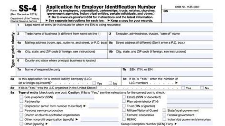 What kind of form is ss-4?