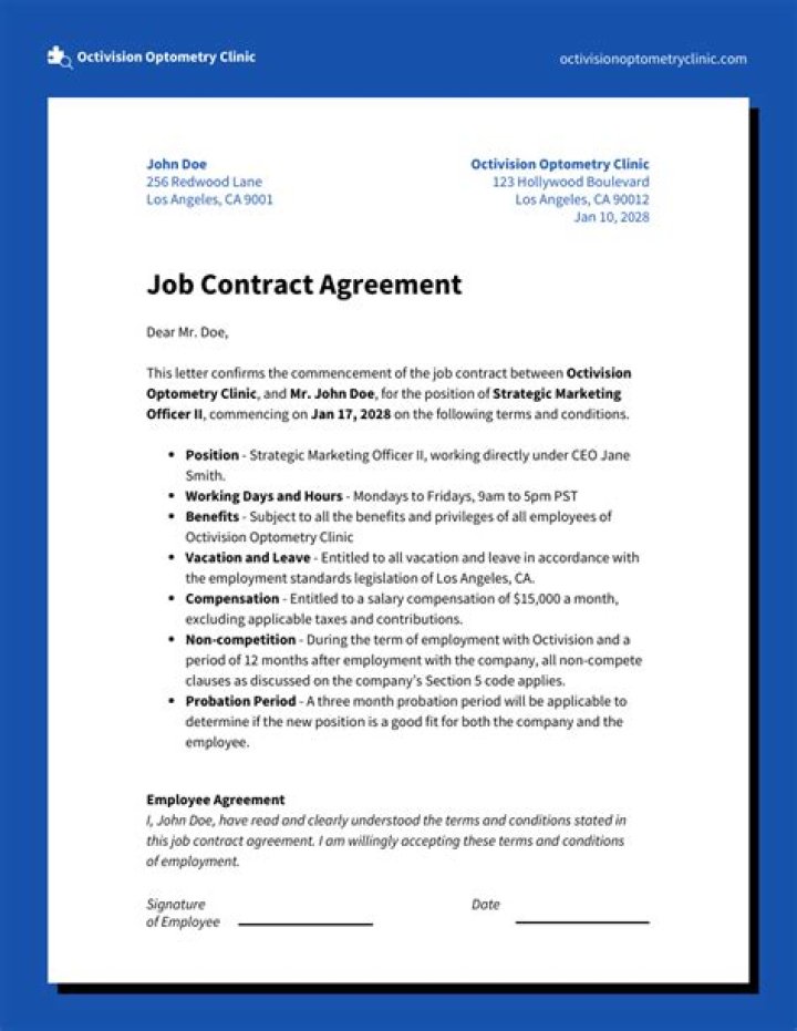 What kind of job is a contract job?