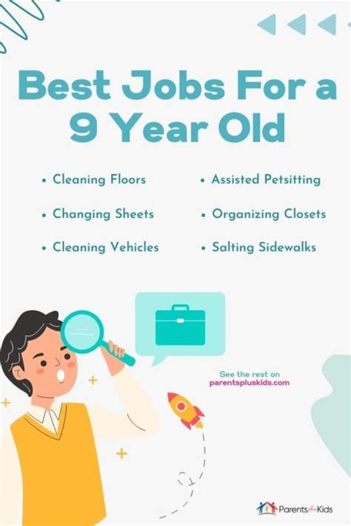 What kind of jobs can a 9 year old get?
