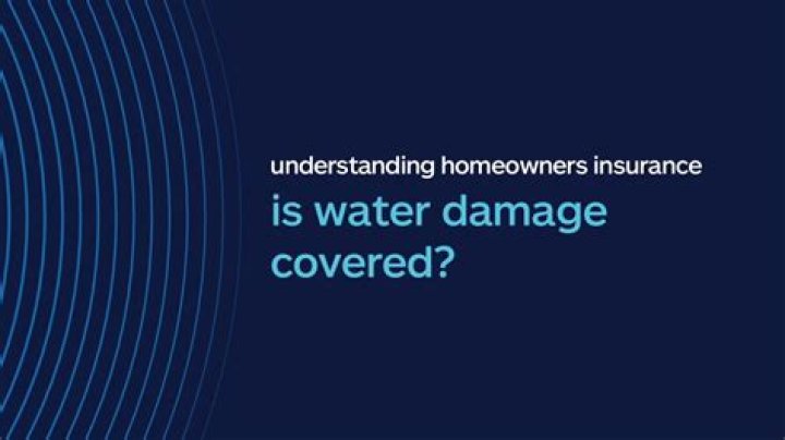 What kind of water damage does home insurance cover?