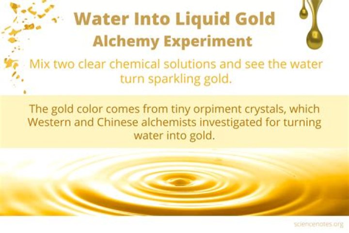 What liquid reacts with gold?