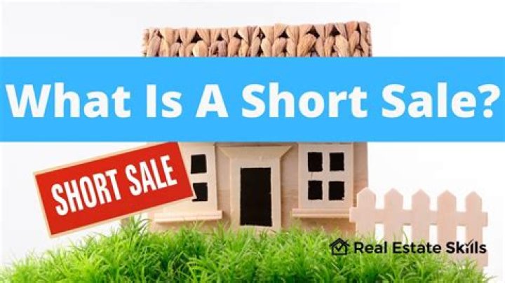 What makes a real estate sale a short sale?