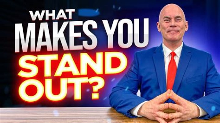 What makes you stand out from other candidates answer?