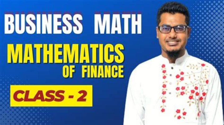 What mathematics is used in finance?
