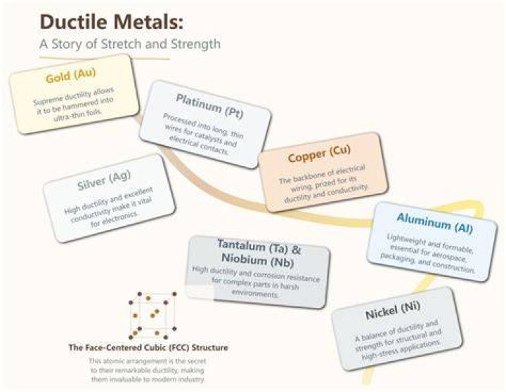 What metal is most ductile?