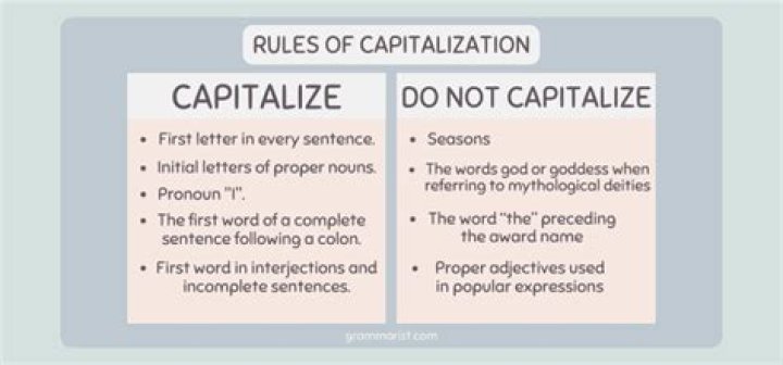What nouns are capitalized?