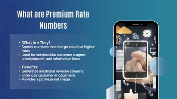 What numbers are premium rate calls?