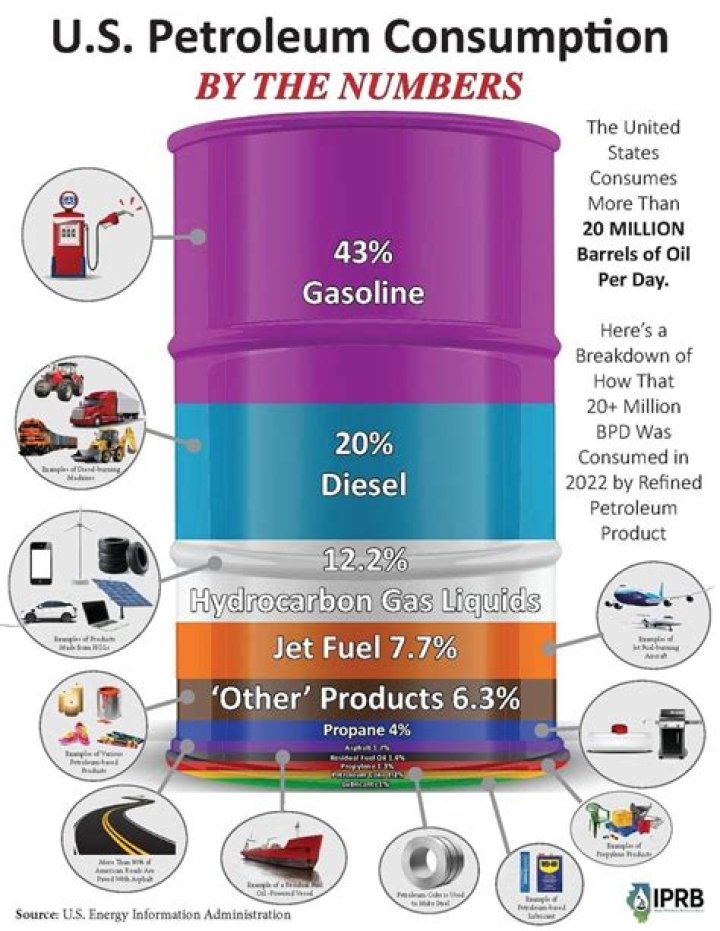 What percent of petroleum does the US import?