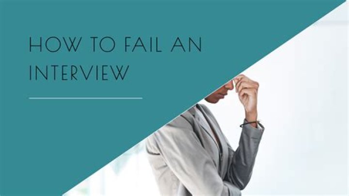 What should you do if you fail an interview?