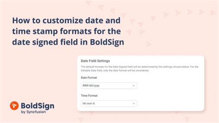 What signature date means?