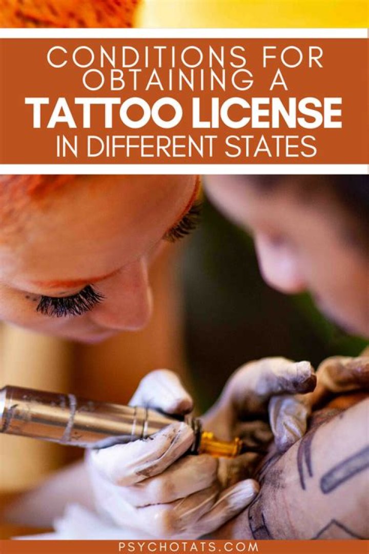 What states require tattoo license?