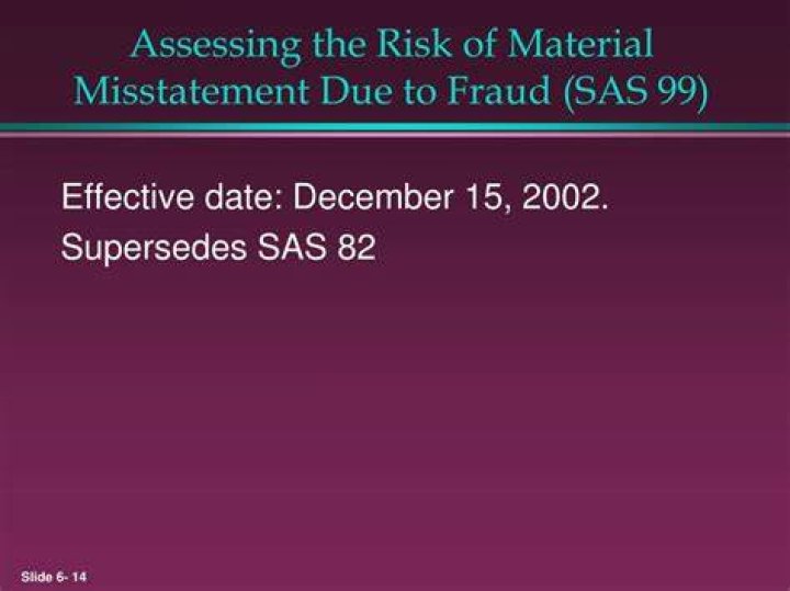 What supersedes SAS 99?